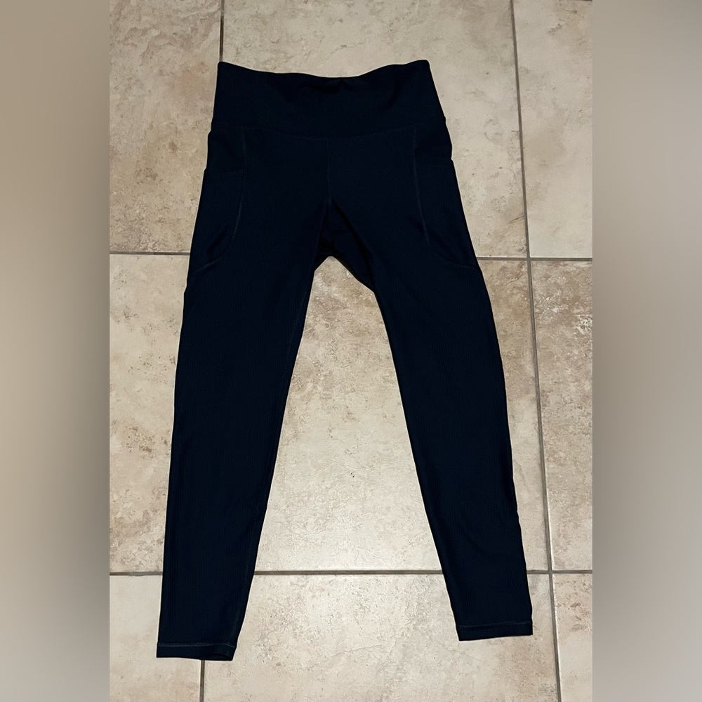 Old Navy High-Waisted PowerSoft Ribbed Leggings M